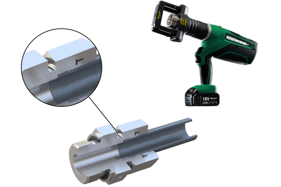 STAUFF Press - Portable Cutting Ring Assembly Machine with Manual Pressure Setting
