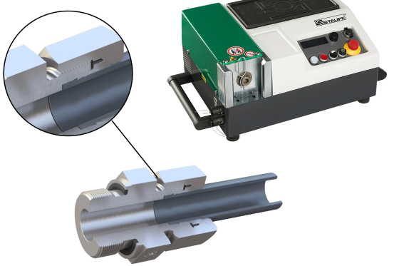 STAUFF Press - Combined Cutting Ring Assembly and 37° Tube Flaring Machine