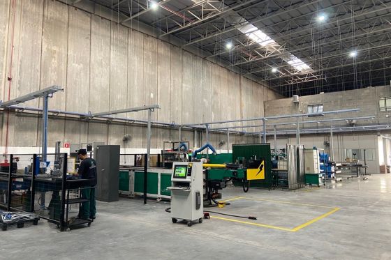 Estrutura interna galpão 23