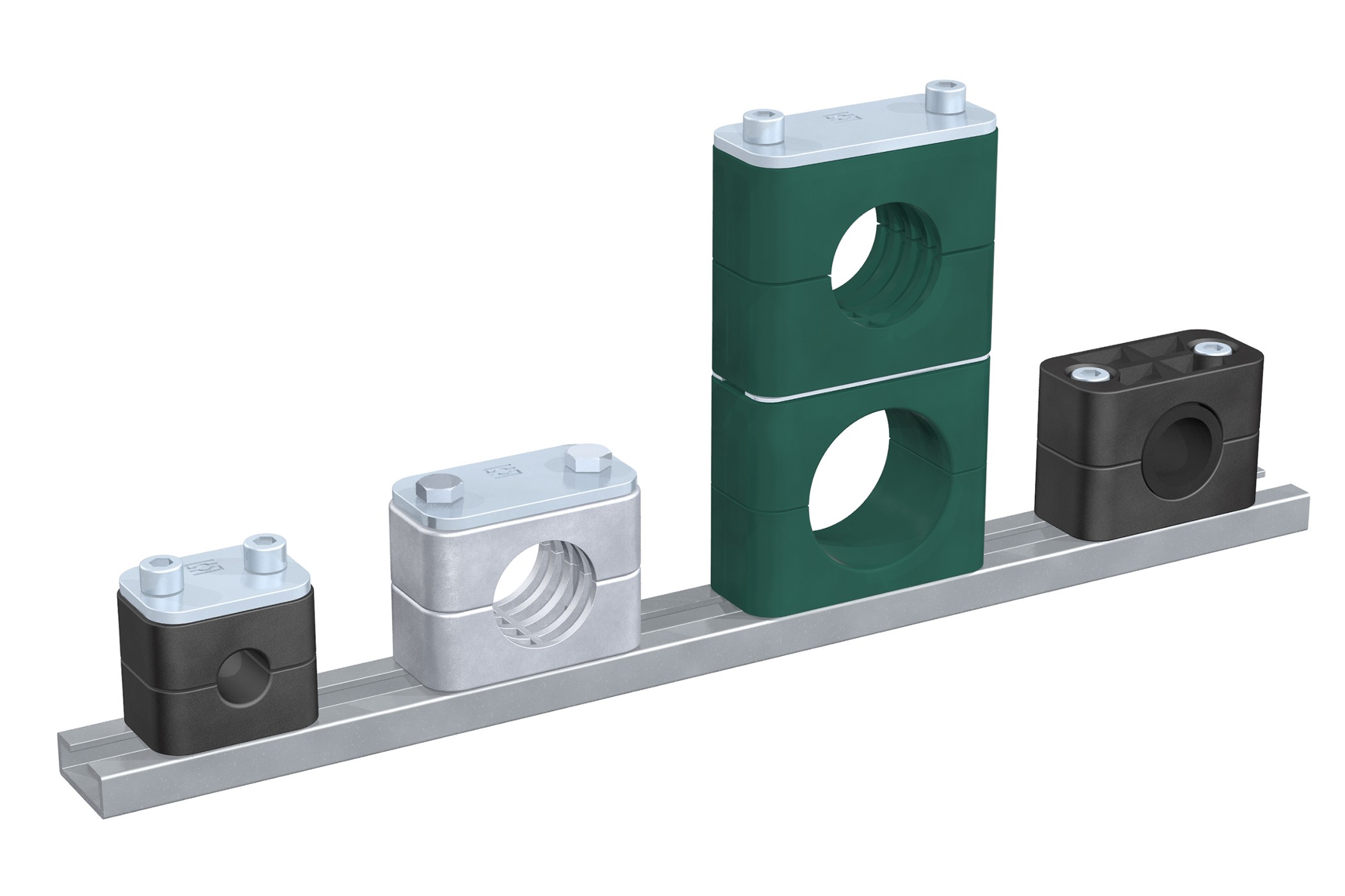 Polyamide Stauff PA mounting clamps - Standard Series Metric sizes 