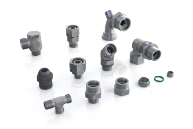 Tube, cable and hose connections