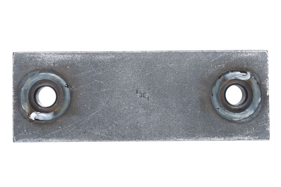 Previous multi-part design with weld nuts