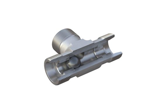 Cross-section of alternating valve