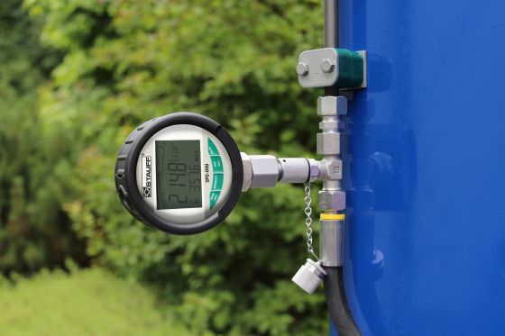 Ermittlung des Systemdrucks über eine Messkupplung