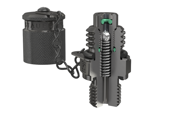 STAUFF type SMK-15 test coupling with ball valve