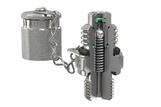 Type SMK test couplings with ball valve from STAUFF