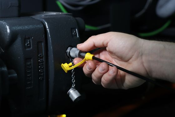 STAUFF test being connected to a system