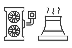 Liquid cooling systems icon