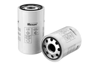 Spin-on filter elements for fluid cleaning