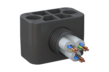 Cable clamps for cable conduits and corrugated conduits