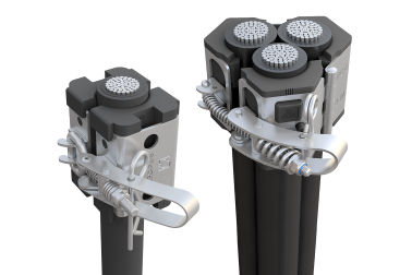 Cable clamps for low and medium voltage cables
