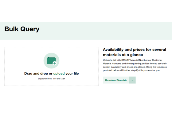 Upload your list here - Prices and availability