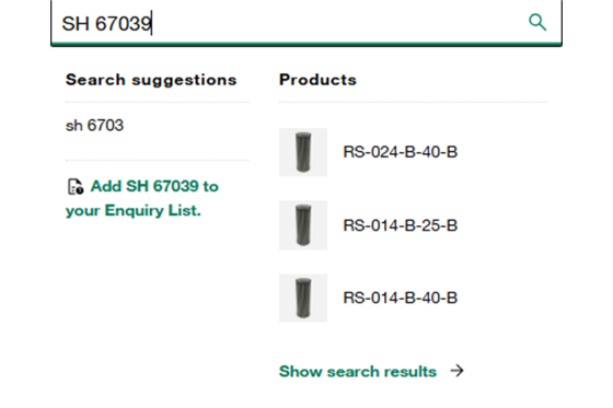 Insert competitor material designations