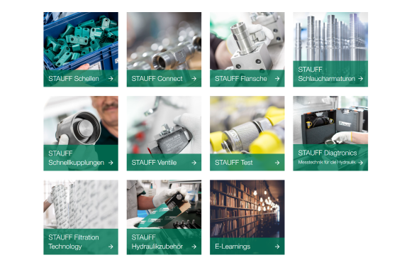 Übersicht Produktkategorien