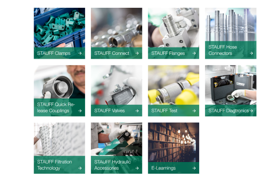 Overview product categories