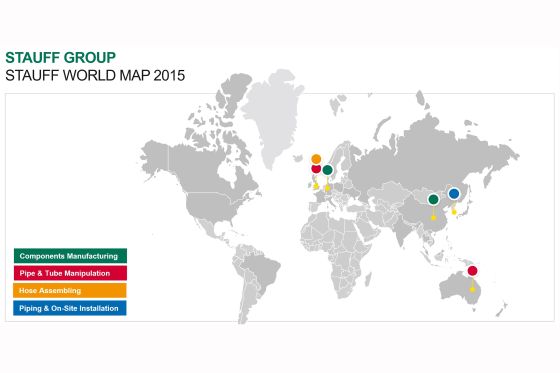 overview STAUFF locations 2015