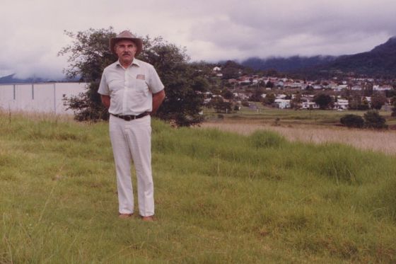 Alex Tkal on a green field