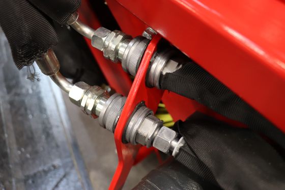 breakaway coupling in use