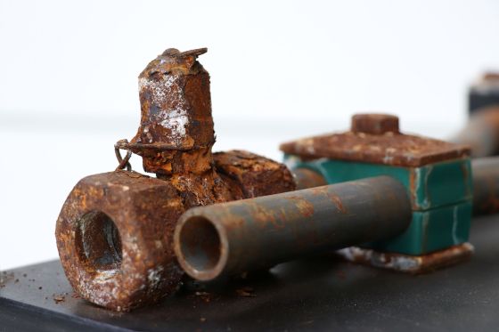 Competitor components after the test