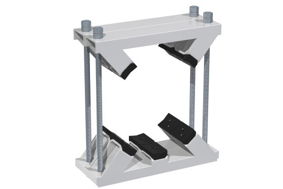 Type DKS Pipe and Tube Clamps in the Contruction Series