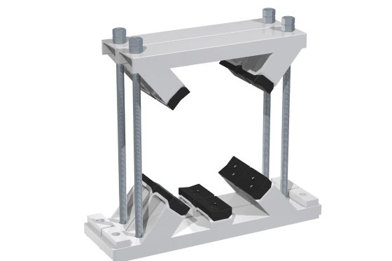 Type DKSV Pipe and Tube Clamps in the Contruction Series
