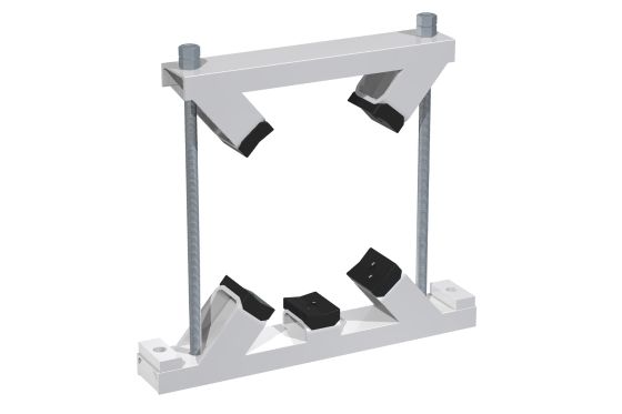 Type KSV Pipe and Tube Clamps in the Contruction Series