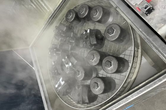 powder coated filter housings in the process