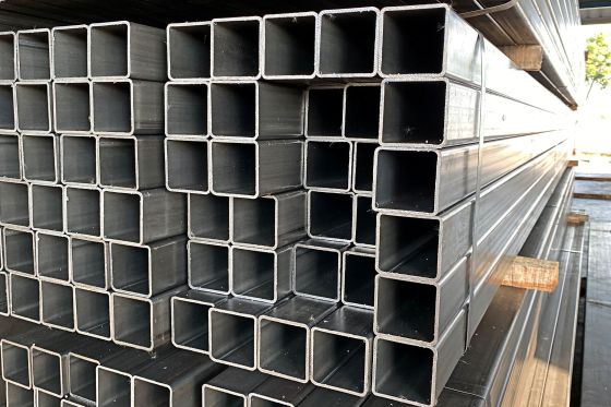 Square tubes stacked