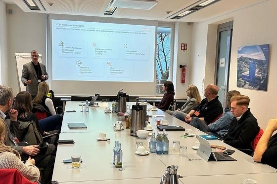 Team Sustainability MK at VDM Metals in a meeting