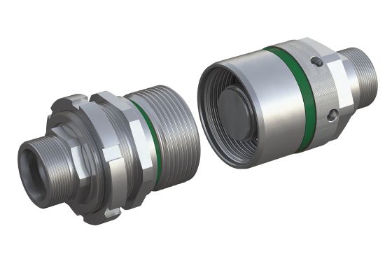Pipe coupling with colour marking