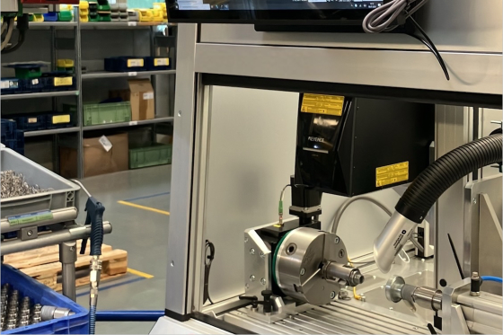 Laser marking of the QRC-HSN