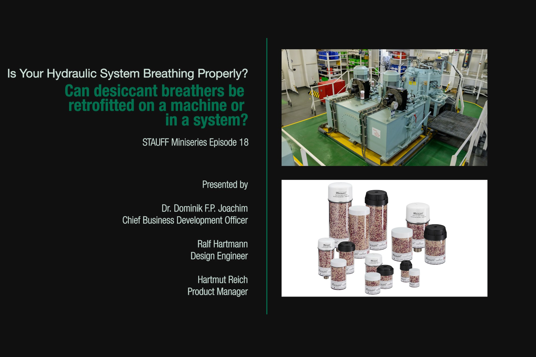 Dehumidifiers in Hydraulic Systems (Episode 18)