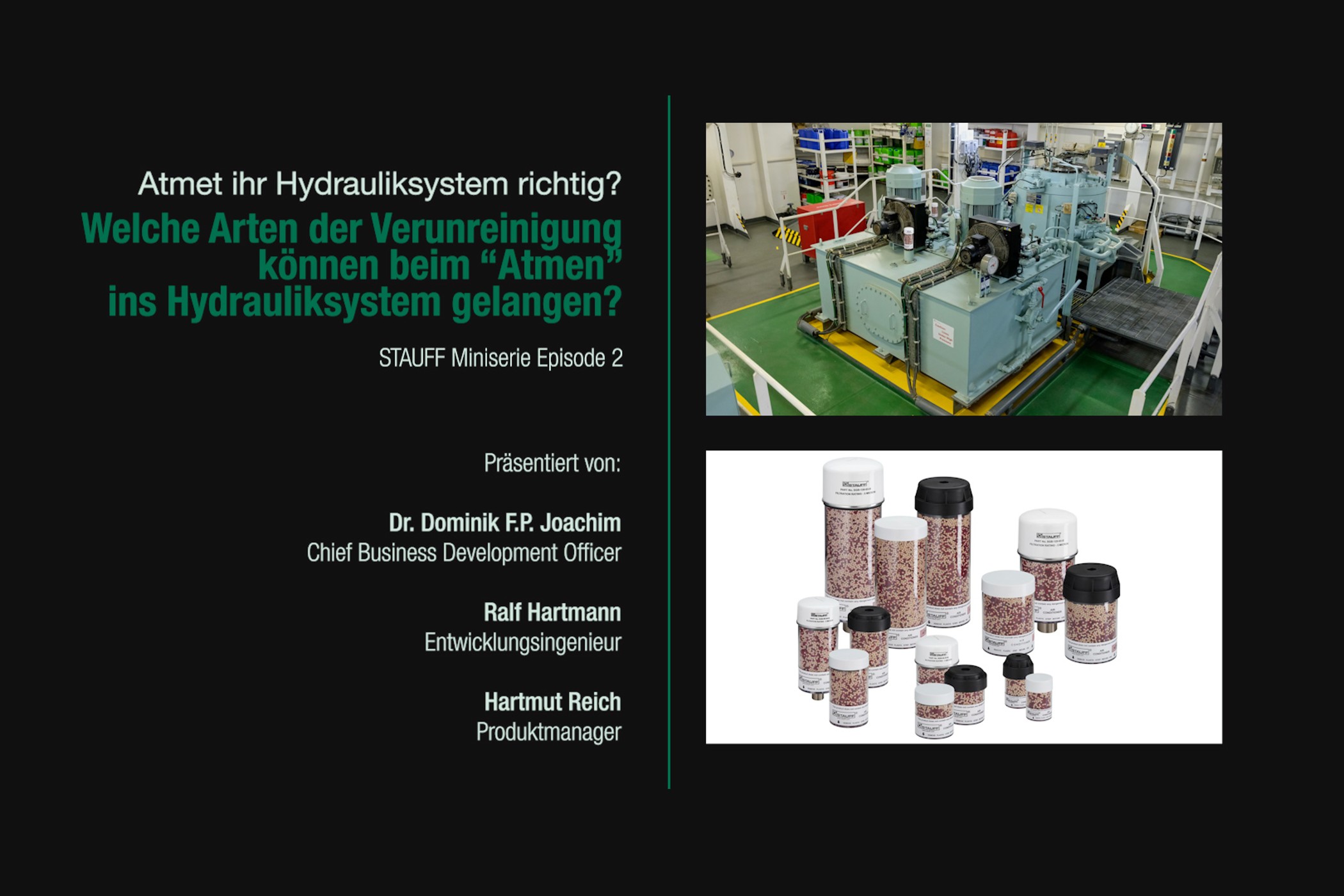 Belüftungstrockner in der Hydraulik (Episode 2)