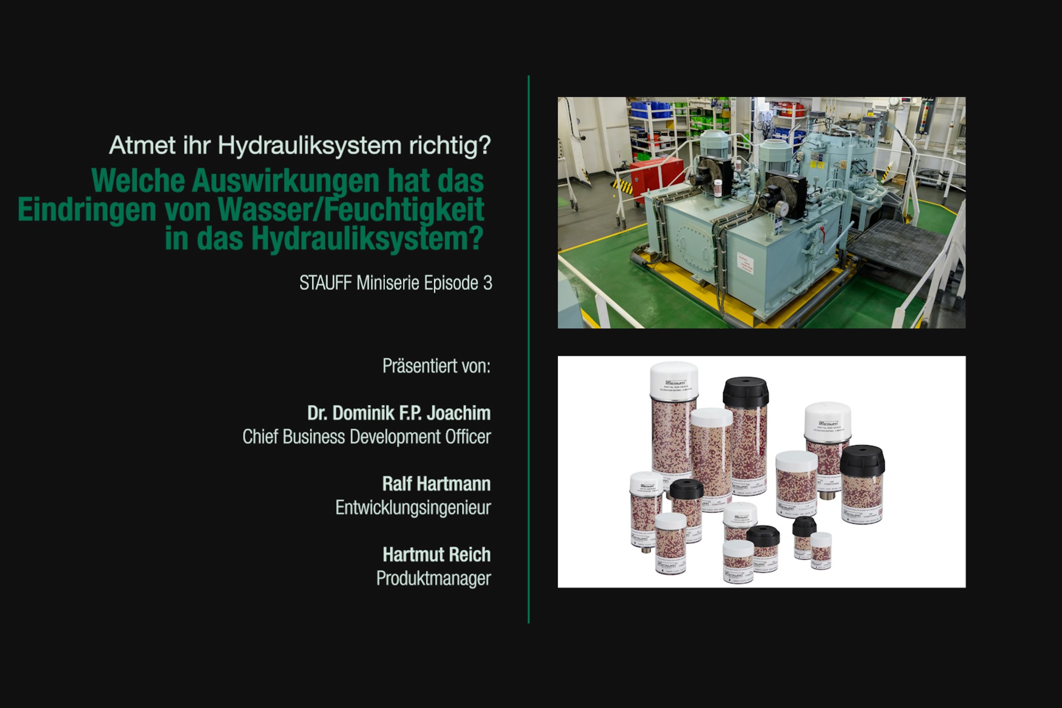 Lufttrockner in Hydrauliksystemen (Episode 3)