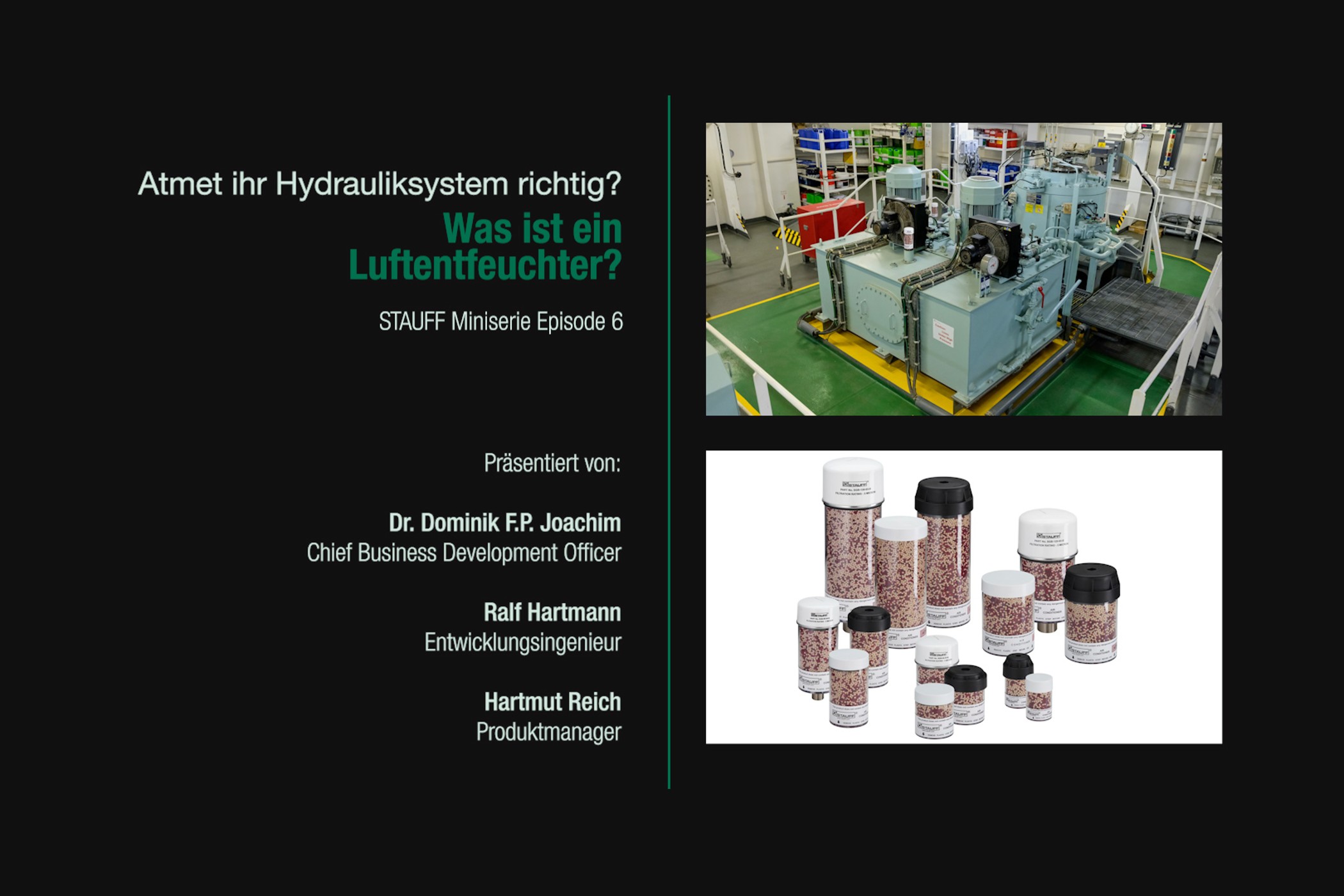Belüftungstrockner in Hydrauliksystemen (Episode 6)