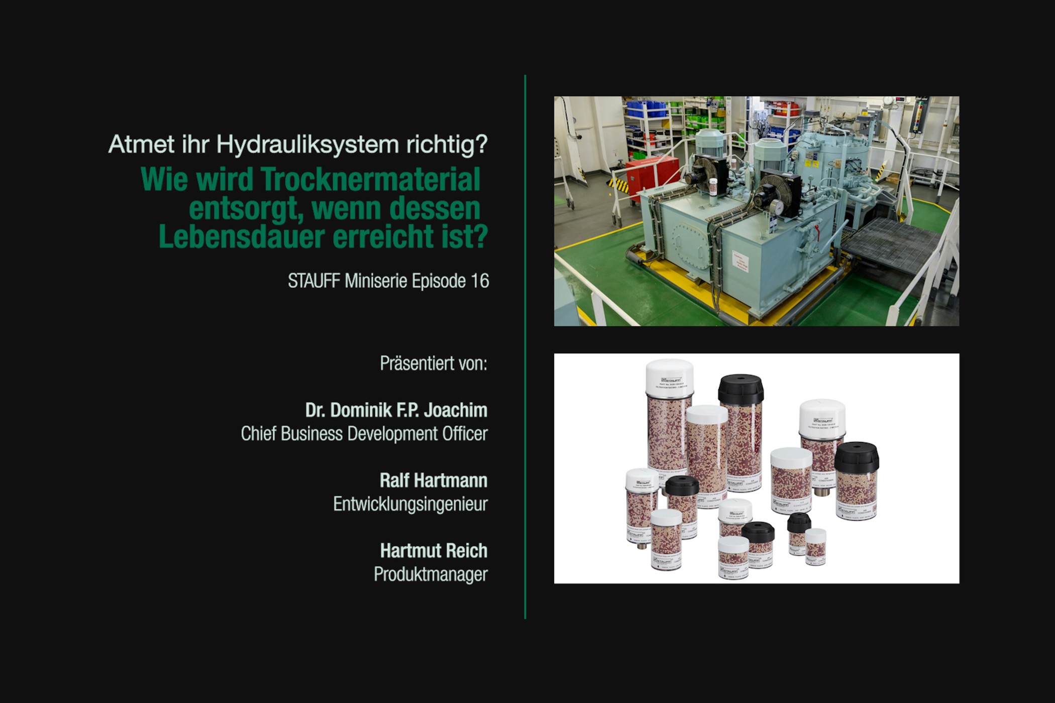 Tankentfeuchter in hydraulischen Anlagen (Episode 16)