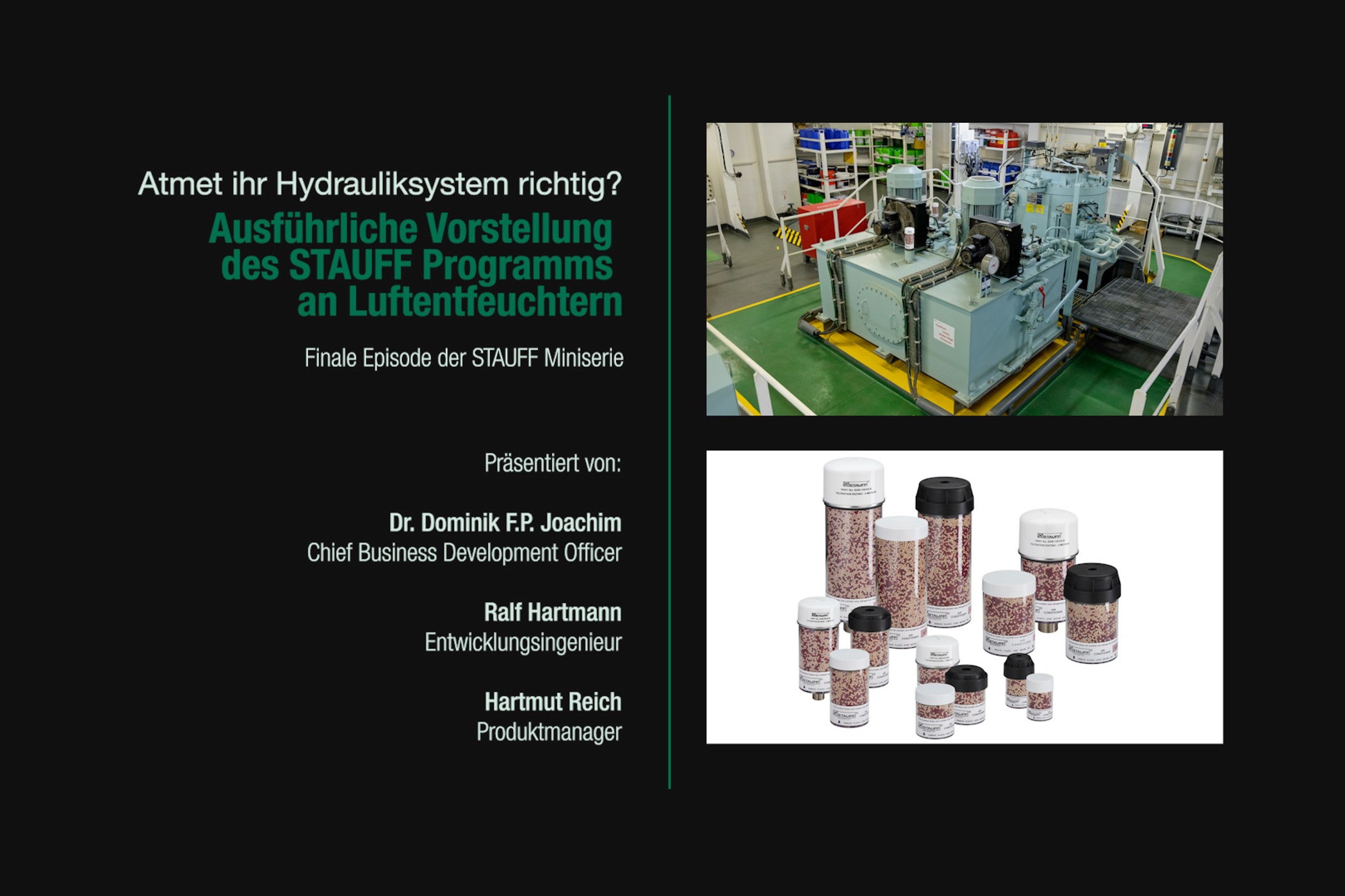Luftentfeuchter in Hydrauliksystemen (Finale Episode)