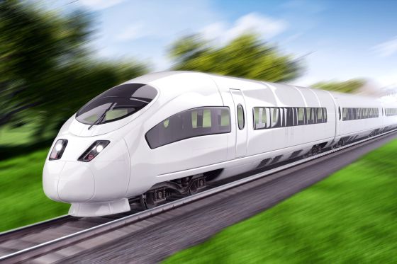 ICE train against a white background