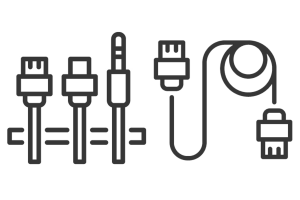 Icon data cable management