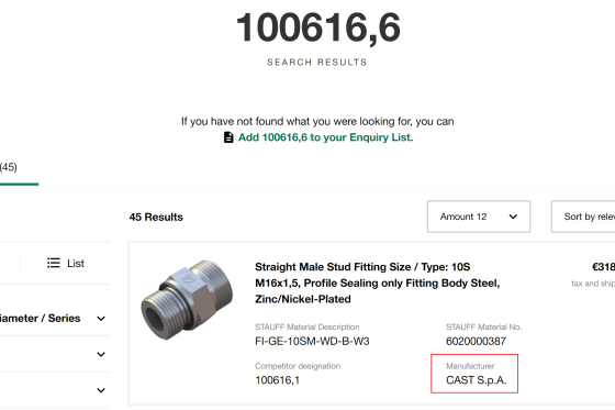 Get manufacturer displayed
