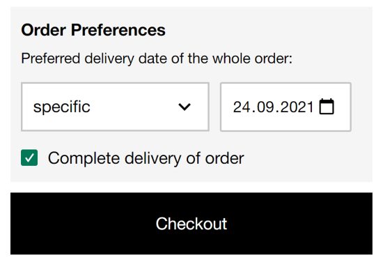 Select options