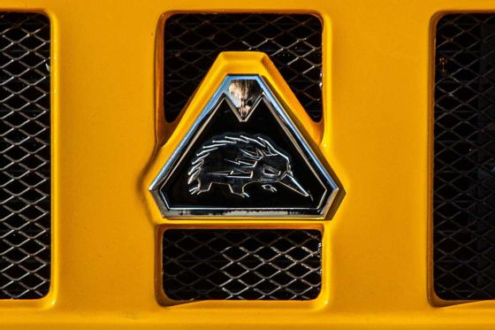 The Bortana EV's stamp of approval on the front