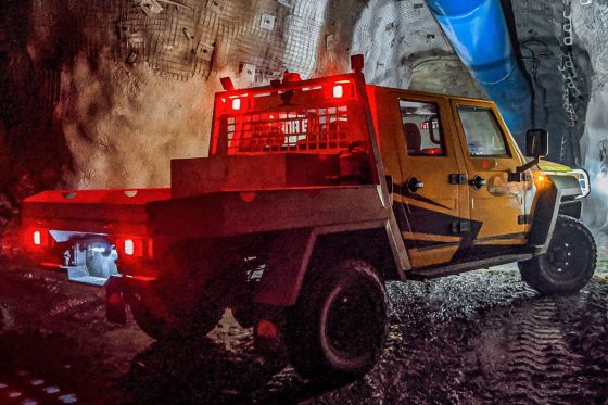 The Bortana EV was designed for underground mining