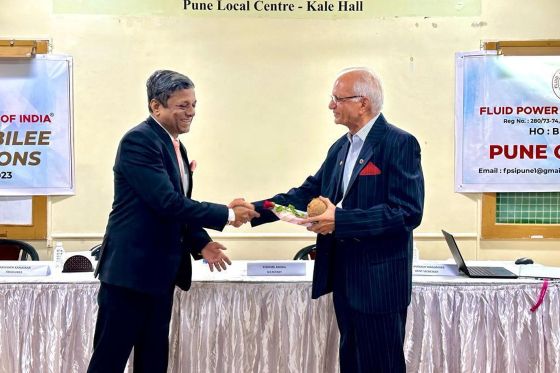 Mr. Chirmure with Mr Arora, Founder Secretary Pune Chapter