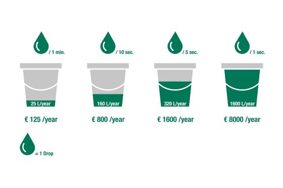 Diagram: What does a leak cost?
