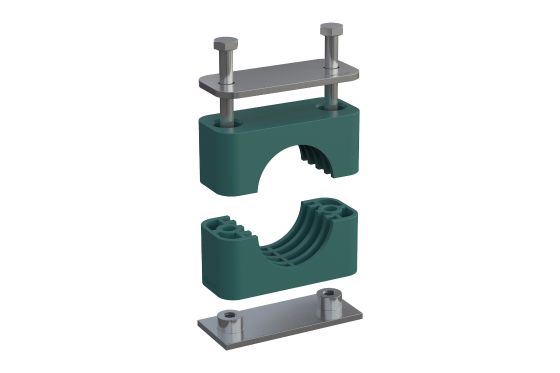 Clamp with cover plate