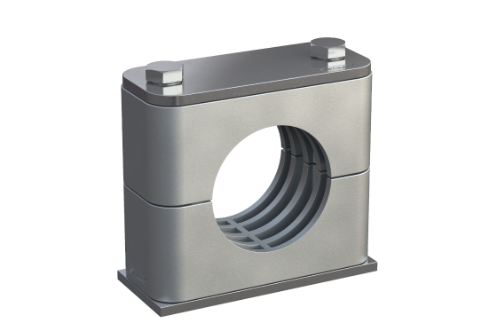Metal clamp with cover plate