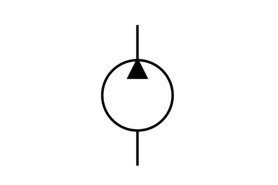 Hydraulic motor circuit symbol