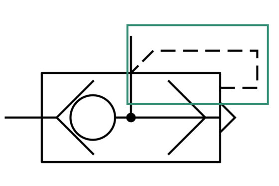 Example of control line in a circuit diagram