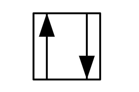 Directional valve with two flow paths